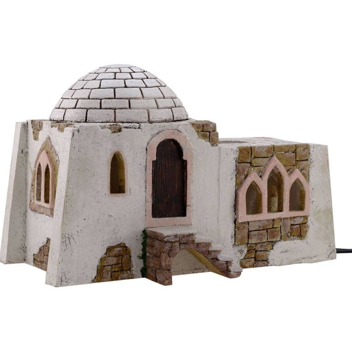 Casa árabe con fuente funcional de 25x18x16,5 cm h.