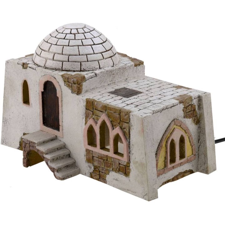 Casa Araba con fontana funzionante cm 25x18x16,5 h.