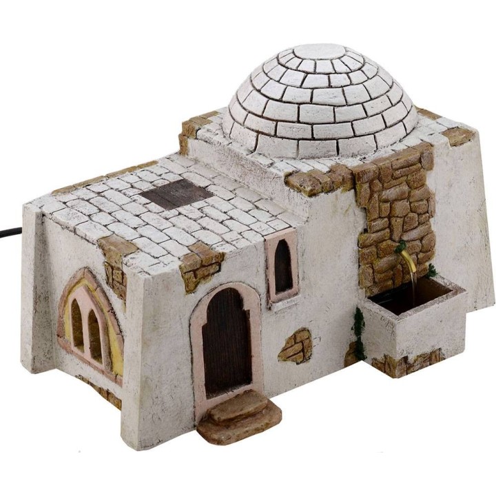 Casa Araba con fontana funzionante cm 25x18x16,5 h.