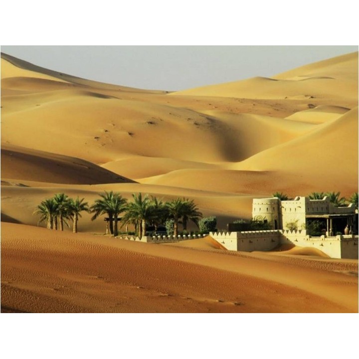 Backdrop with desert landscape 70x50 cm