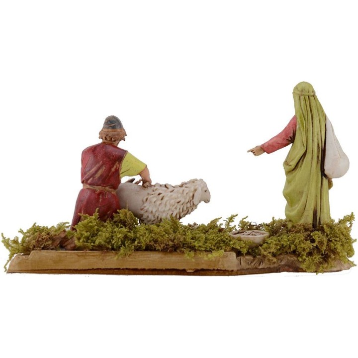 Scena con tosatore serie 10 cm Landi Moranduzzo