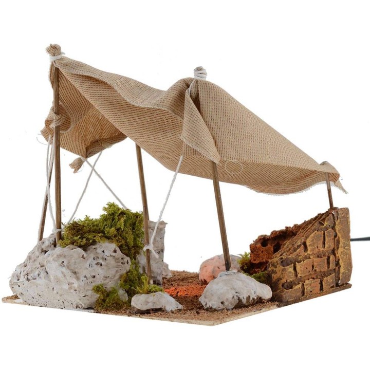 Tienda con luz cm 22x17x18 h.