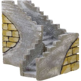 Scala ad angolo sinistro per presepe cm 23x17x14 h.