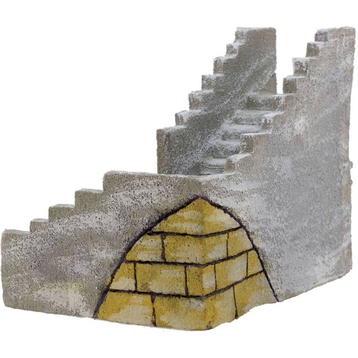 Scala ad angolo sinistro per presepe cm 23x17x14 h.