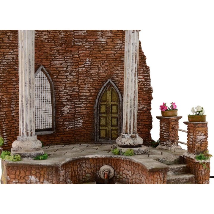 Templo con fuente funcional de 41x30x56 cm h.