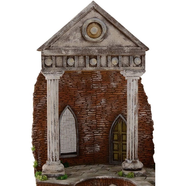 Tempio con fontana funzionante cm 41x30x56 h.