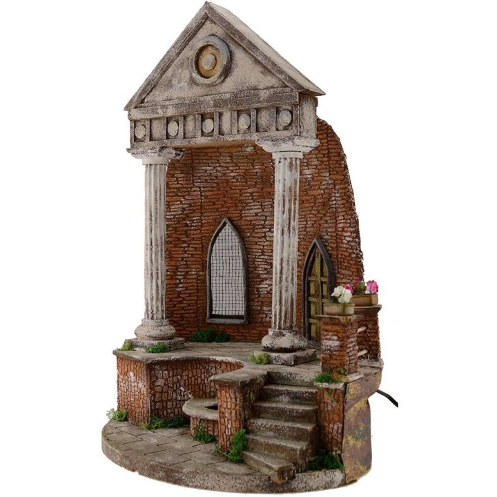 Templo con fuente funcional de 41x30x56 cm h.