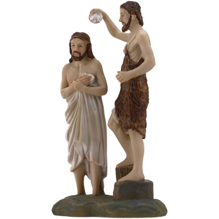 Scena Battesimo di Gesù 20 cm Statue Pasquali