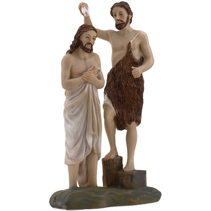 Scena Battesimo di Gesù 20 cm Statue Pasquali