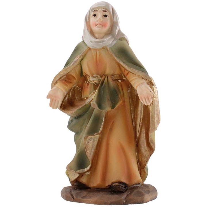 Crucifixión de 9 cm con Estatuas Pascuales