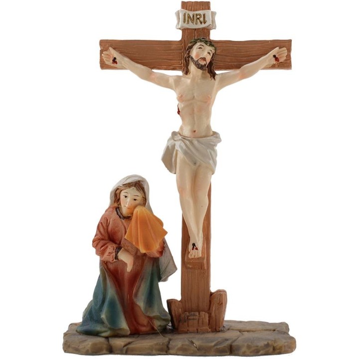 Crucifixion 9 cm with Easter Statues