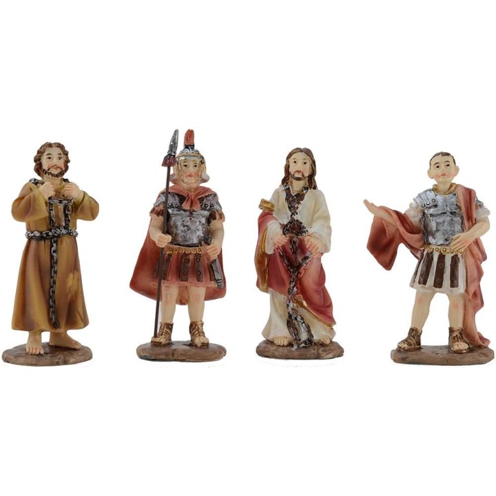 Estatuas de Pascua escena del Proceso de Jesús cm 9