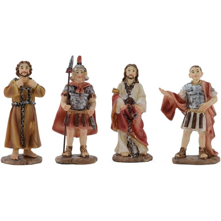 Estatuas de Pascua escena del Proceso de Jesús cm 9