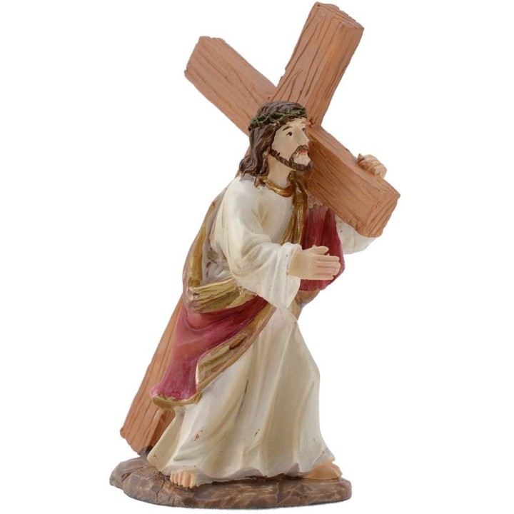 Scene ascent to Mount Calvary cm 9 Easter statues