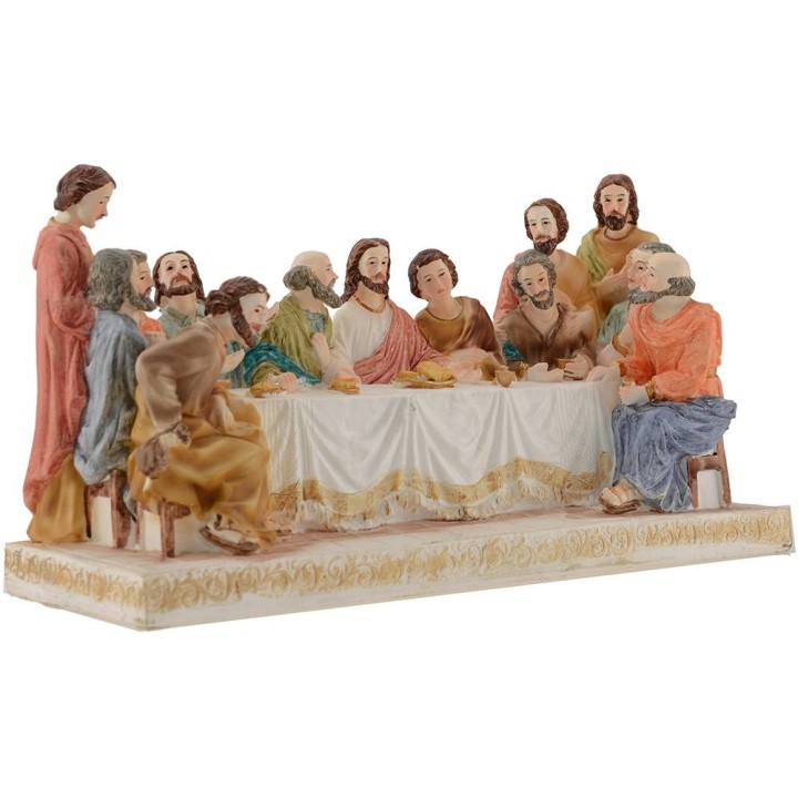 Última cena altura con estatuas 13 cm - 27,8x9,5x15 h.
