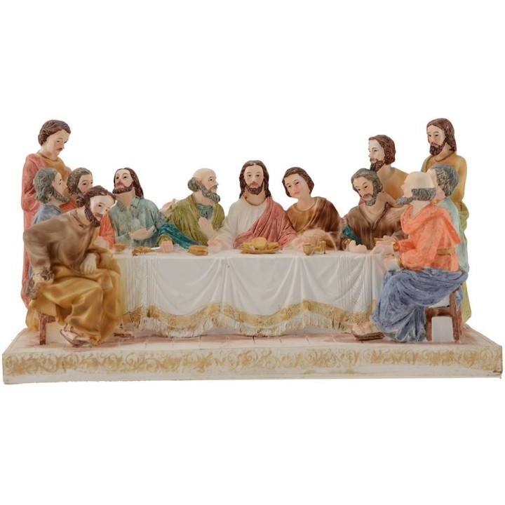 Última cena altura con estatuas 13 cm - 27,8x9,5x15 h.