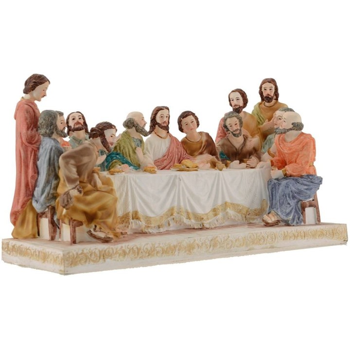 Last dinner height with statues 13 cm-27,8x9, 5x15 h.