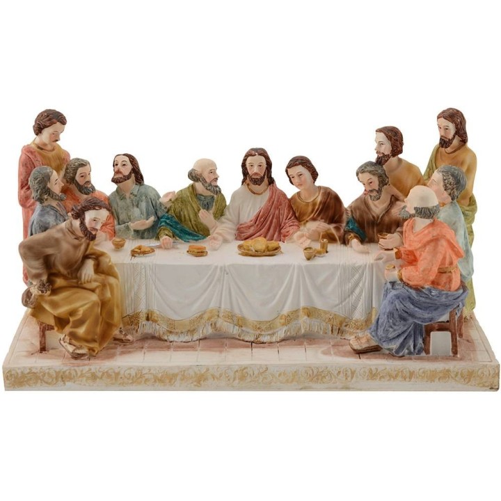 Última cena altura con estatuas 13 cm - 27,8x9,5x15 h.