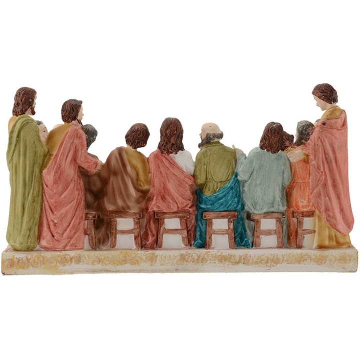 Last dinner height with statues 13 cm-27,8x9, 5x15 h.