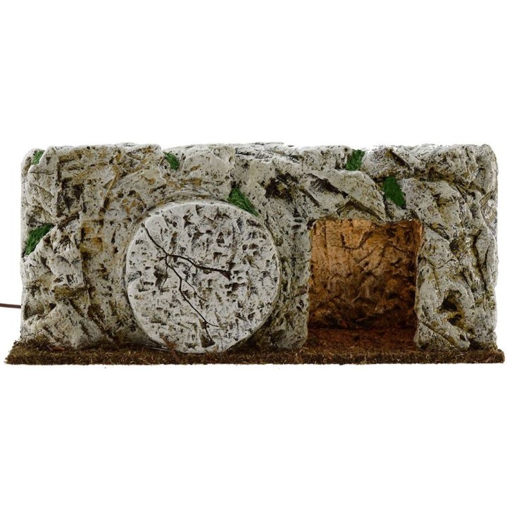 Sepolcro in resina illuminato cm 26x10x11 h Statue Pasquali