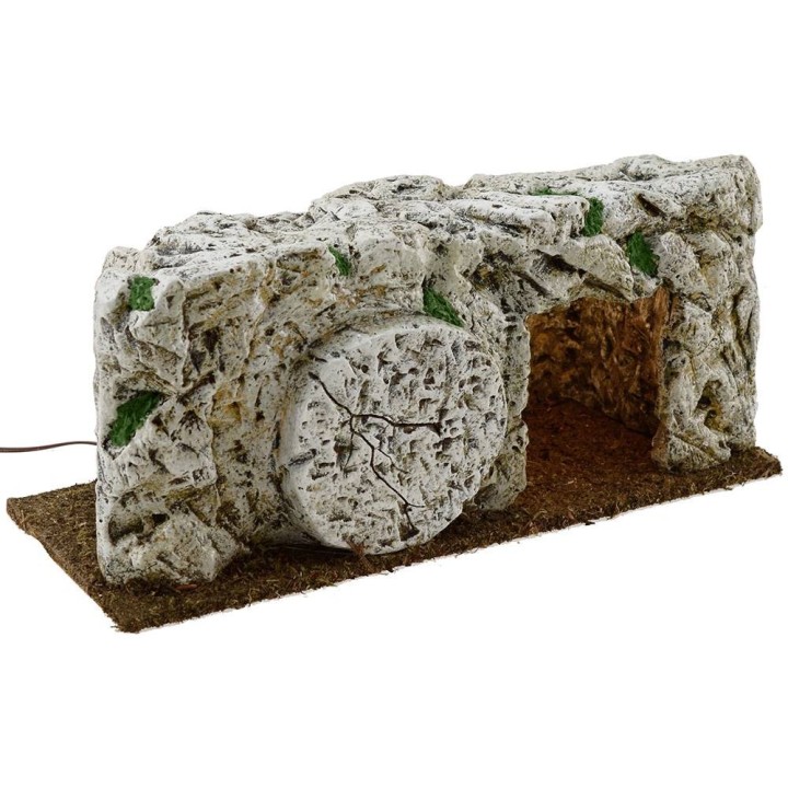 Tomb in resin illuminated cm 26x10x11 h Statue Pasquali