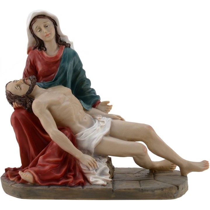 Piety Madonna with her arms in the arms of Jesus died 20 cm