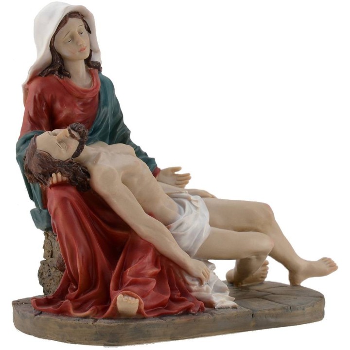 Piety Madonna with her arms in the arms of Jesus died 20 cm
