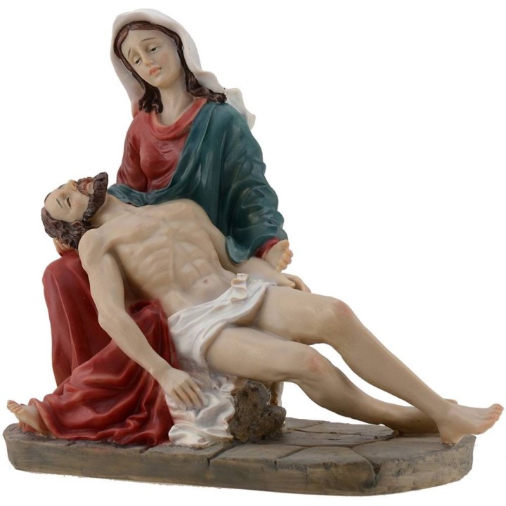 Piety Madonna with her arms in the arms of Jesus died 20 cm