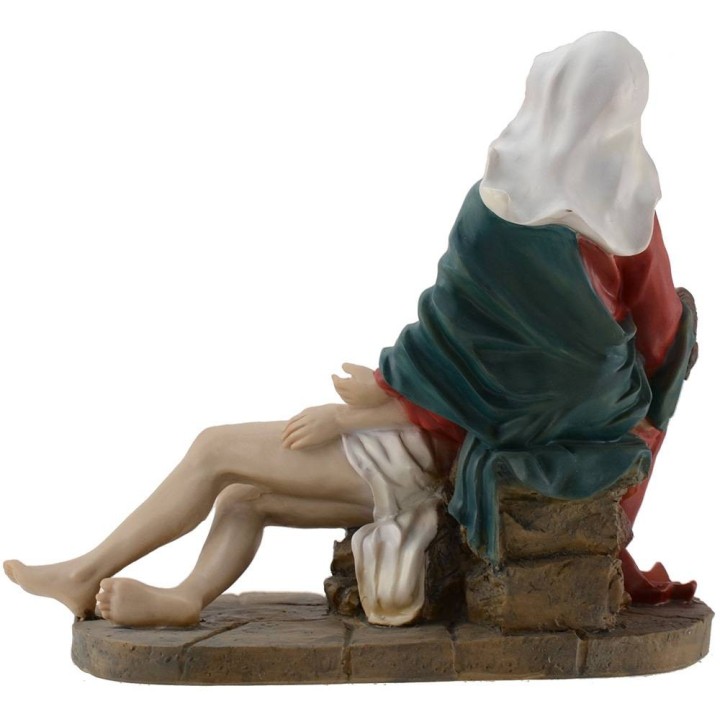 Pietà Madonna con tra le braccia Gesù morto 20 cm
