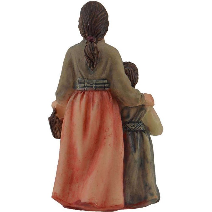 Mamma con bambina serie 10 cm