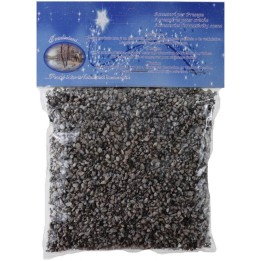 Grava de grano pequeño 2-3 mm gris aproximadamente 350 gr.