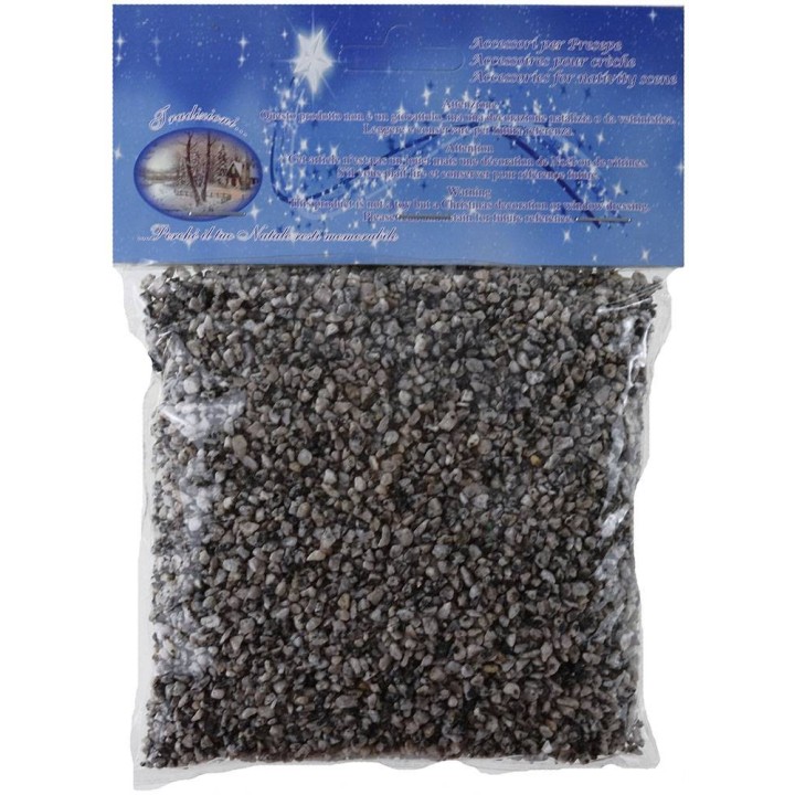 Ghiaia piccola grana 2-3 mm grigio circa 350 gr