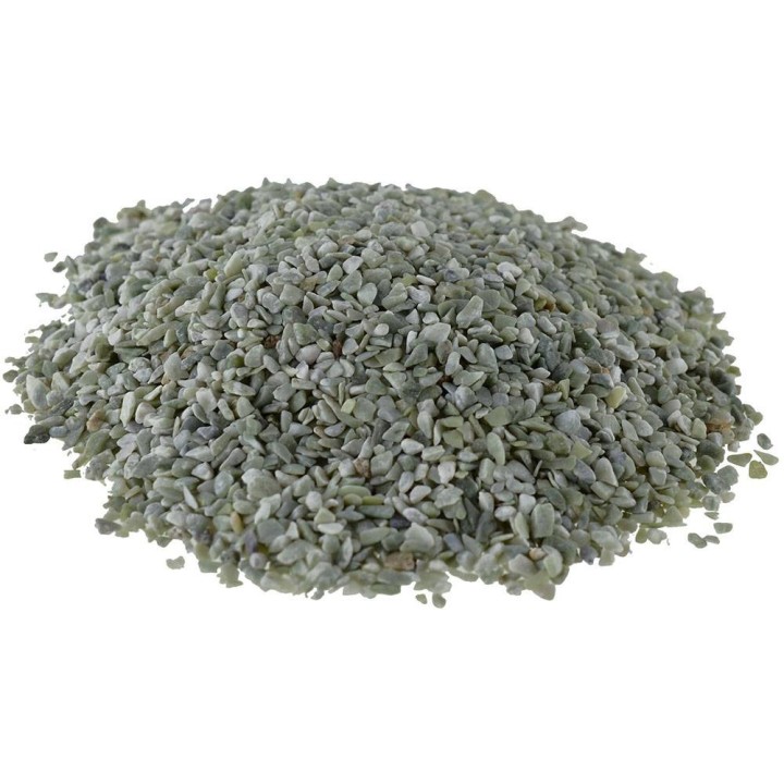Grava de grano 3-4 mm gris claro aproximadamente 350 gr