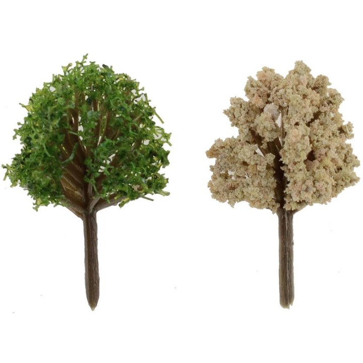 Conjunto de 2 arbustos de 3,7 cm de vegetación para el belén.