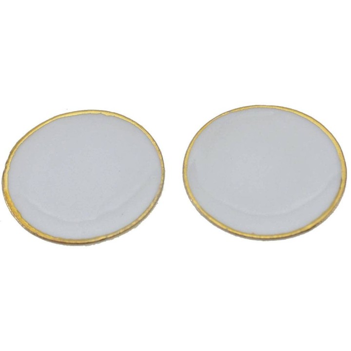 Set 2 piatti in ceramica ø 3 cm