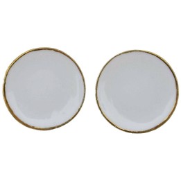 Set 2 piatti in ceramica ø 3 cm