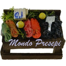 Banco con pesce cm 5x3x2,5 h.