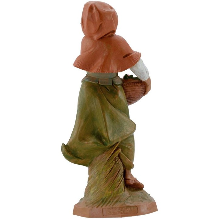 Woman with hamper 19 cm Fontanini