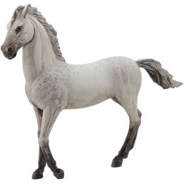 Cavallo bianco al passo in resina per statue da 30 cm