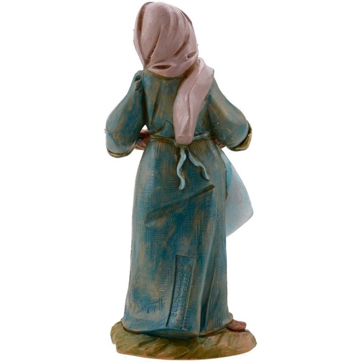 Woman with hamper 12 cm Fontanini