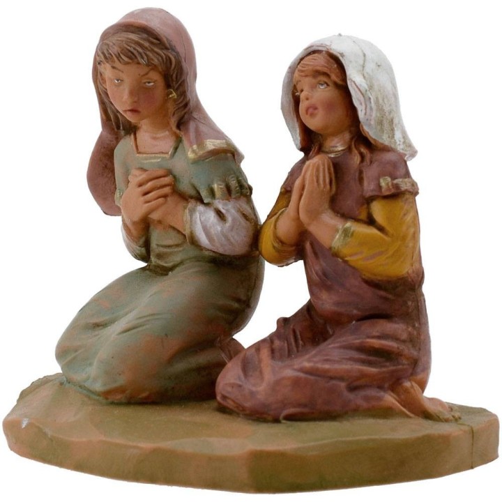 Fanciulle in adorazione serie 12 cm Fontanini