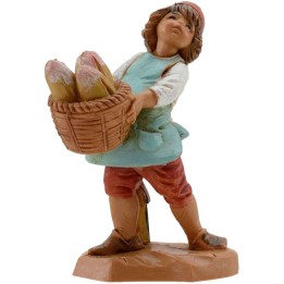 Bambino con cesto di pane serie 12 cm Fontanini