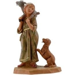 Giovane pastore con cane serie 12 cm Fontanini