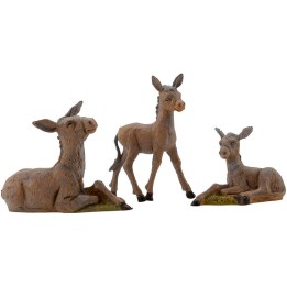 Famiglia di asini serie 12 cm Fontanini