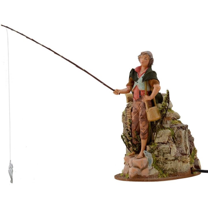 Pescatore in movimento 19 cm Fontanini