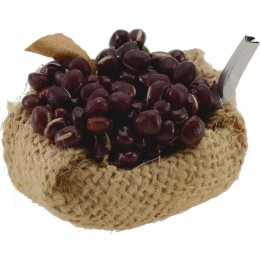 Cesto juta basso con fagioli 5 cm