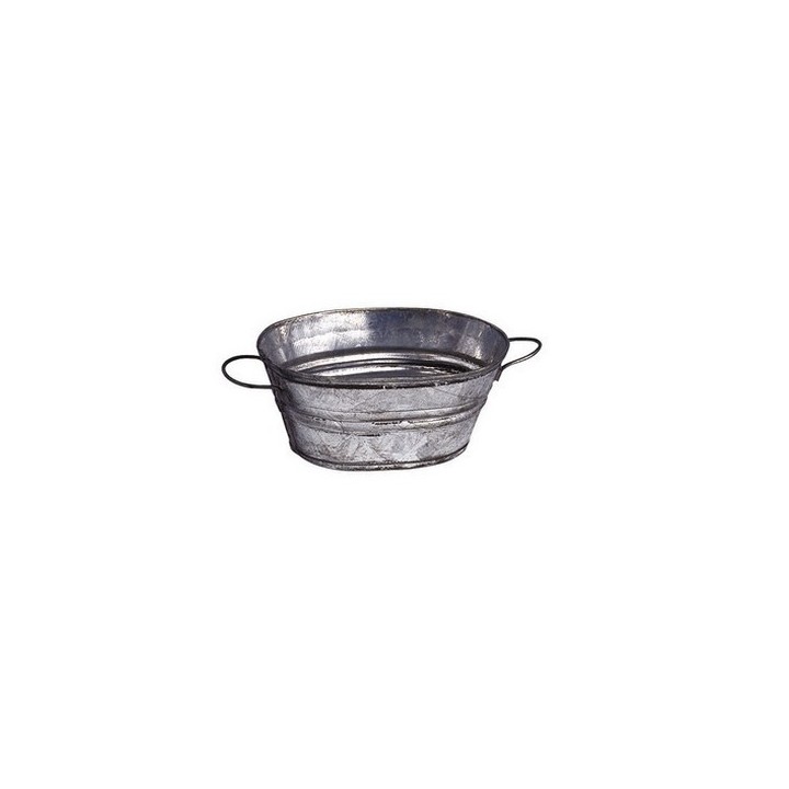 3.5 cm oval metal tub