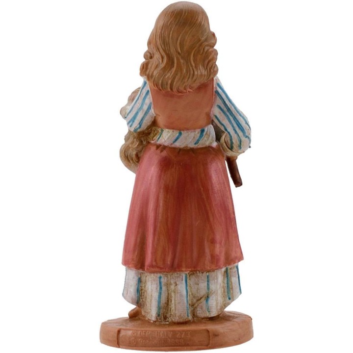 Pastorcilla que hila la lana seria 12 cm Fontanini