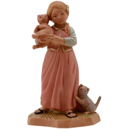 Niña con gatitos serie 12 cm Fontanini