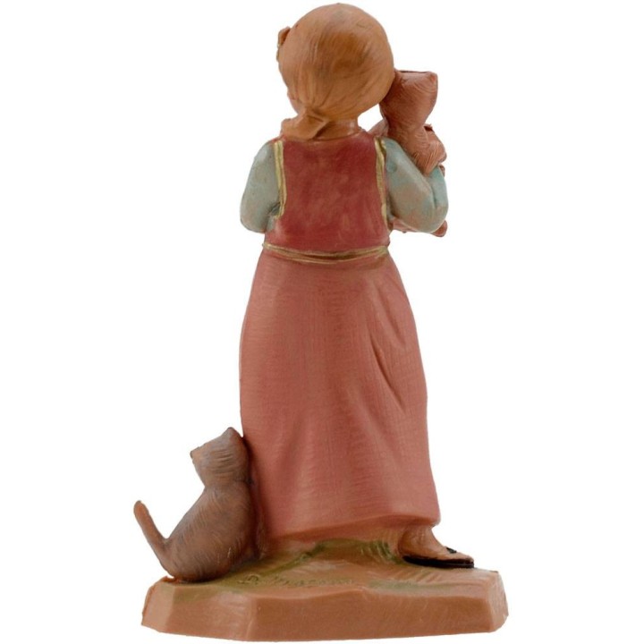 Niña con gatitos serie 12 cm Fontanini